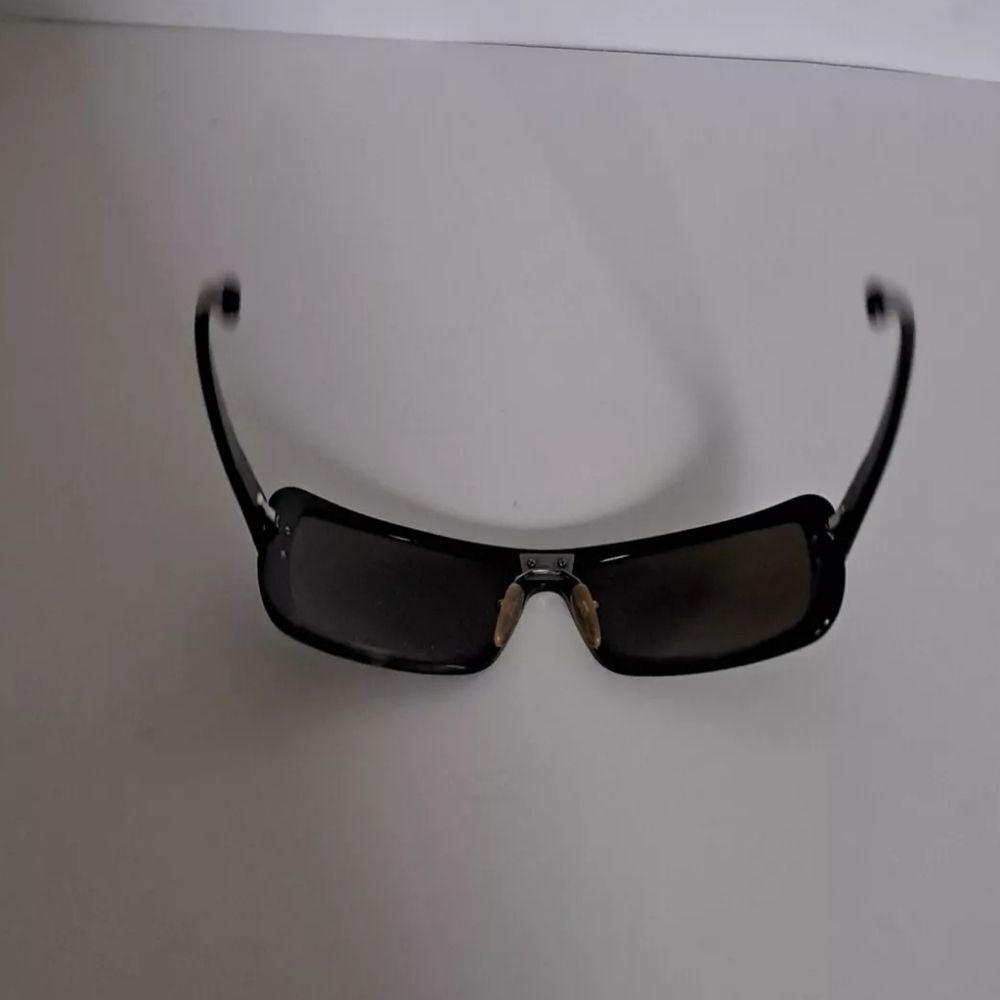 Prada Dark Rectangular Sunglasses With Case - image 3